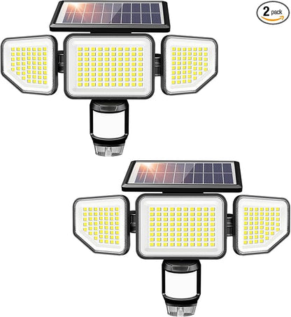 Onforu Solar Lights Outdoor, 3 Heads Security Lights by Onforu