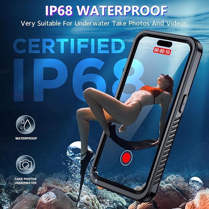 2025 New Designed for iPhone 15 Case Waterproof, Full Phone Case 6.1" - Image 3