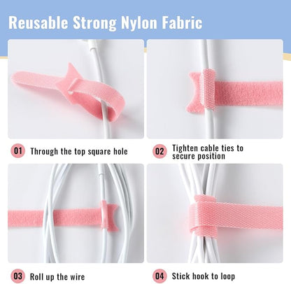 200PCS Cable Ties, 6 inch Multi-Colour Cable Ties - Image 5