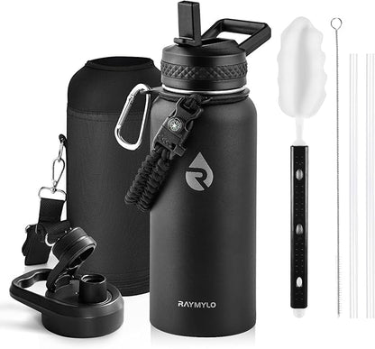 RAYMYLO Insulated Water Bottle 32 oz, Triple Wall Vacuum Stainless Steel by RAYMYLO
