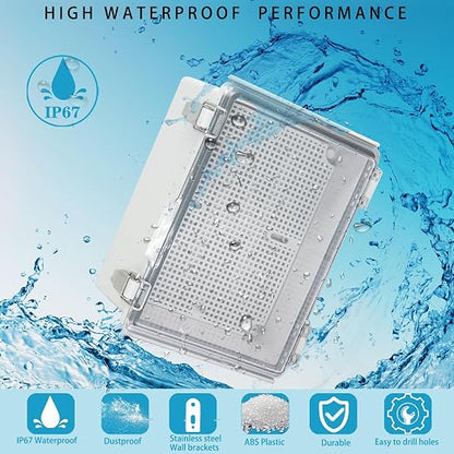 Waterproof Electrical Box with Mounting Plate, IP67 Junction Box Stainless - Image 2