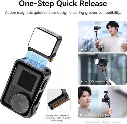 ULANZI LM18 Vlogging Light Mini LED Action Camera Video Light Magnetic - Image 2