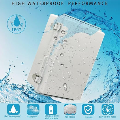 Waterproof Electrical Box with Mounting Plate, IP67 Junction Box Stainless - Image 2