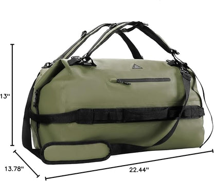 Haimont Large Waterproof Duffel Backpack Roll-Top Heavy Duty Dry Duffle Bag - Image 8
