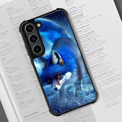 for Samsung Galaxy S23 Case, Snowy Mountain Fox Lake Pattern Graphic Design - Image 2