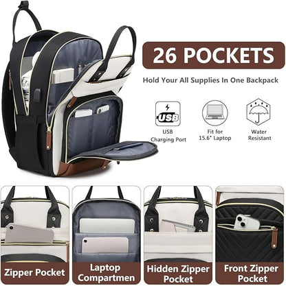 Laptop Backpack for Women College Bookbag - Image 2