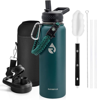 RAYMYLO Insulated Water Bottle 40 oz, Triple Wall Vacuum Stainless Steel by RAYMYLO