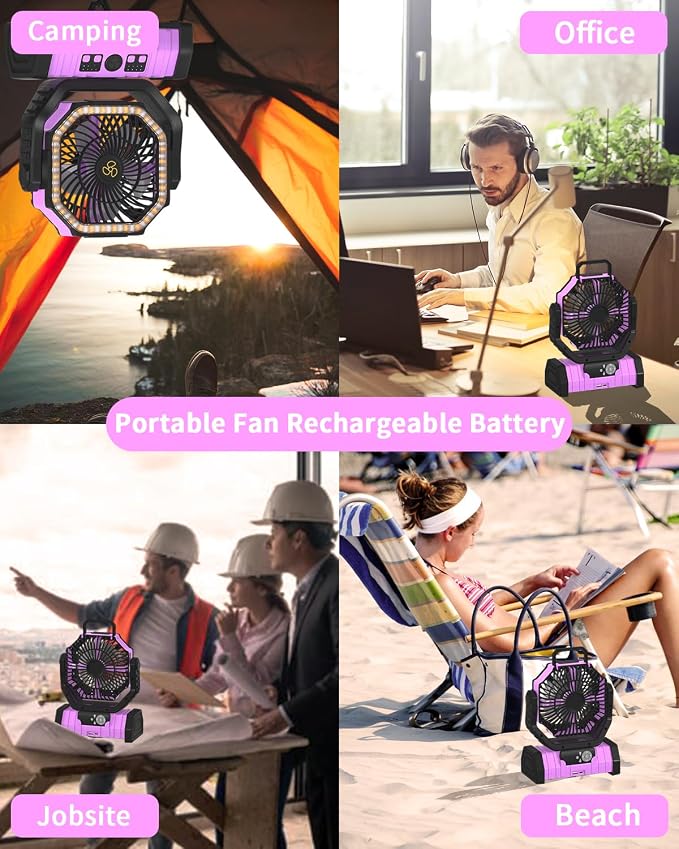 ADUST Camping Battery Operated Powered Fan - Image 8
