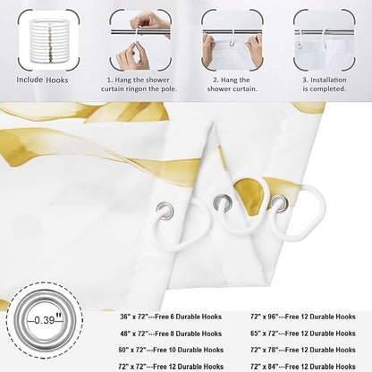 Yellow Bow Shower Curtain - Image 6