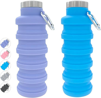 YCT Collapsible Water Bottle 17oz（500ml），Travel Portable Sport Water by YCT