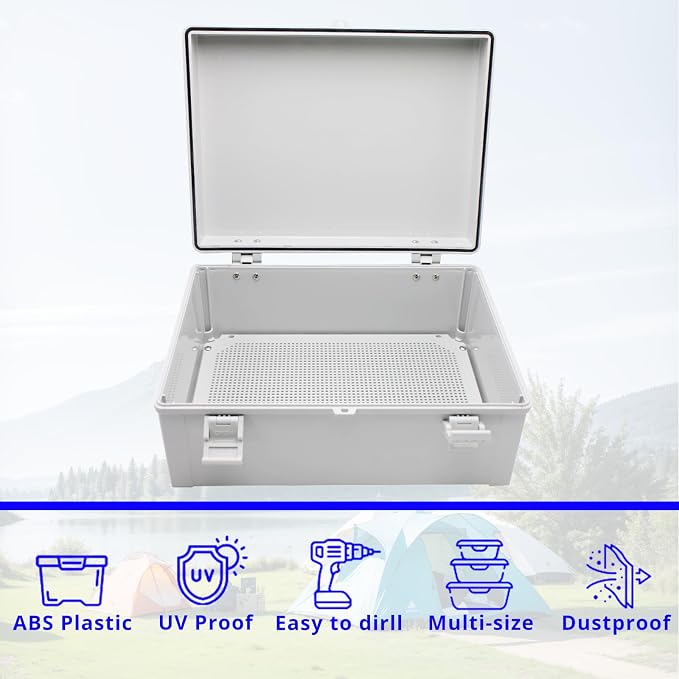 MAKERELE Outdoor electrical Box Weatherproof Includes Internal Mounting Panel - Image 6
