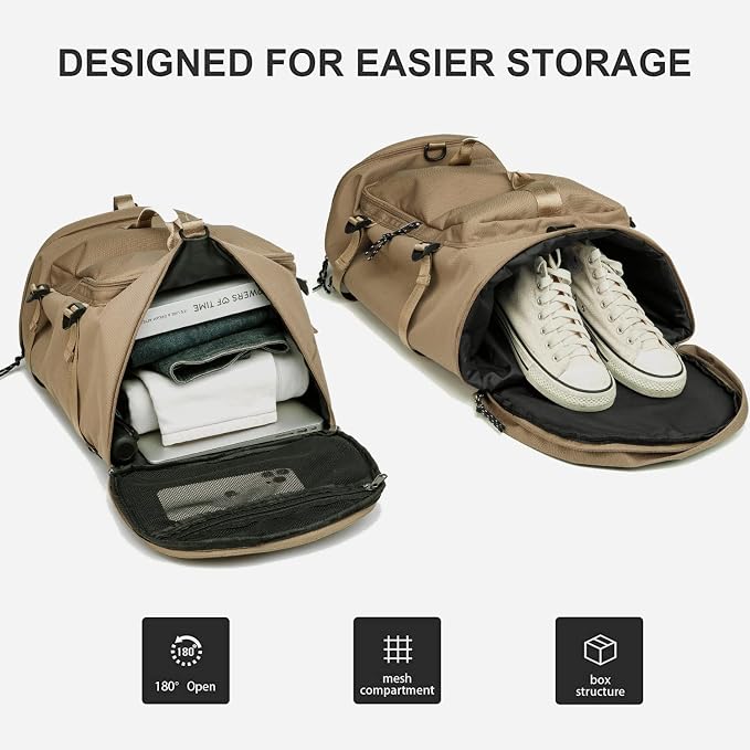 Gym Duffle Bag Waterproof black Laptop Backpack Suitable - Image 5