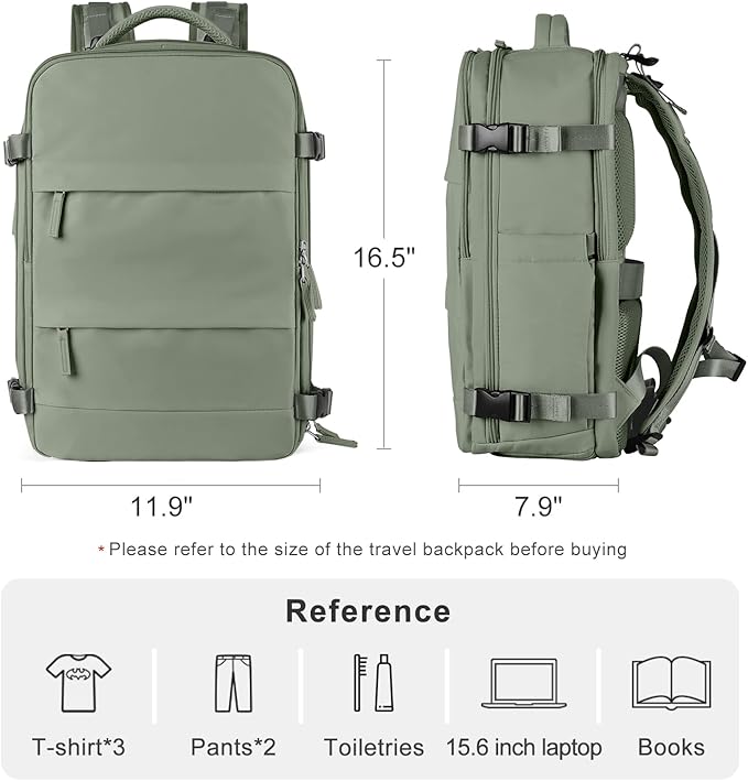 coofay Travel Backpack For Women Men Airline Approved Carry On Backpack Flight - Image 3