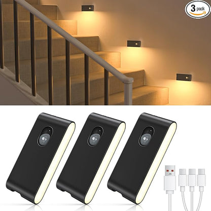 WILLED Rechargeable Night Light, Wireless Stair Lights Indoor, Warm White by WILLED