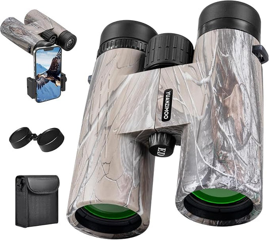 12x42 HD Binoculars for Adults High Powered Binoculars by YUANZIMOO