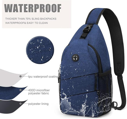 Pritent Crossbody Bags for Women Men Trendy Sling Bag Backpack Casual Chest Bag - Image 4