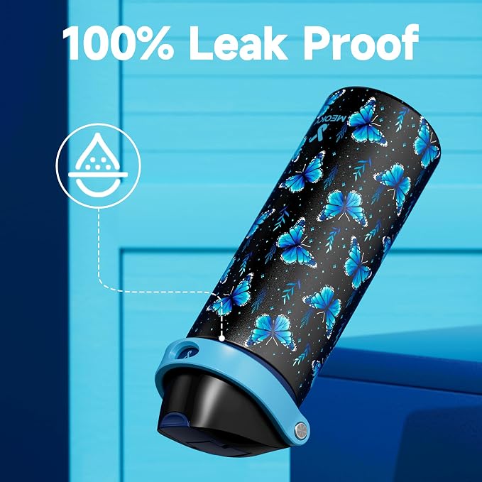 24 oz Insulated Water Bottle for Women: Meoky Glow in the Dark Water Bottle - Image 6