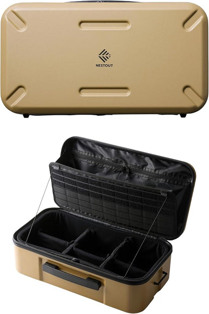 ELECOM NESTOUT Gear Storage Case, Lightweight Hard Shell Organizer, by ELECOM