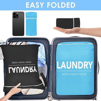 Sylfairy 2 Pcs Large Travel Laundry Bags, Waterproof Wet Dry Bags, Washable - Image 4