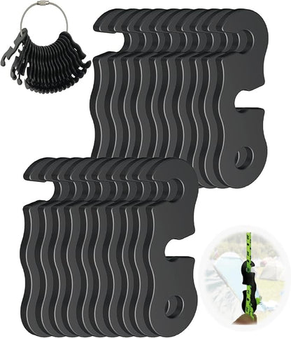 Rope Tensioner Aluminum Alloy Camping Tent Guyline Cord Adjuster Camping of Gear by NACETURE
