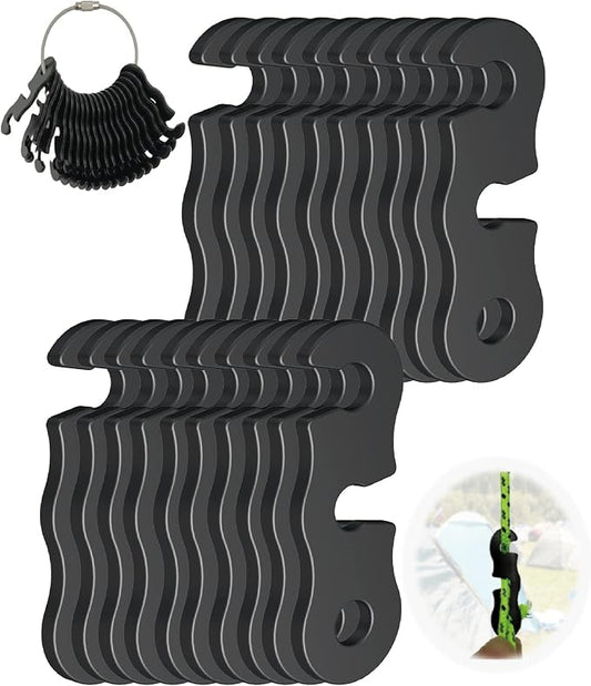 Rope Tensioner Aluminum Alloy Camping Tent Guyline Cord Adjuster Camping of Gear by NACETURE