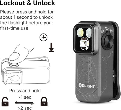 OLIGHT Oclip Pro EDC Flashlight Clip-on Light, Rechargeable 500 Lumens - Image 6