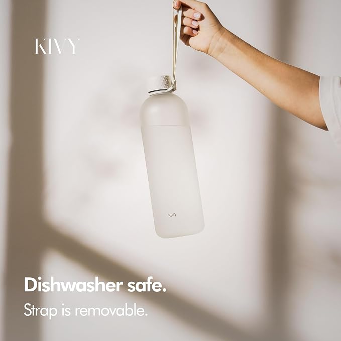 KIVY Large Water Bottle 50oz Fits Backpack & Cupholder - Image 3