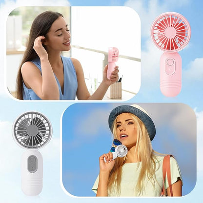 Rossesay 3 Pcs Mini Portable Fan Bulk Cute Handheld Lightweight Small Little - Image 6