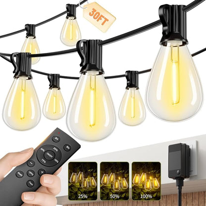 30FT LED Outdoor String Lights by Unknown