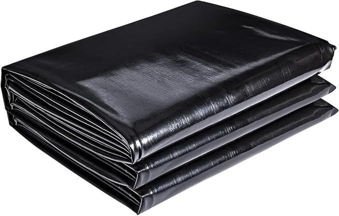 ToLanbbt Pond Liner 16 FT x 16 FT HDPE Pond Liners, 20 Mil UV Resistant by ToLanbbt