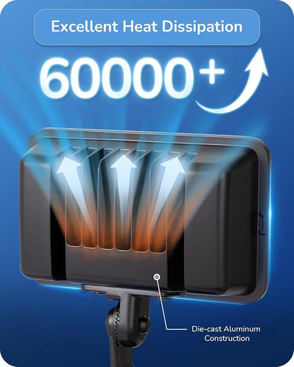 EDISHINE 10000LM Flood Lights Outdoor, 73W LED Flood Light Outdoor, IP65 - Image 5