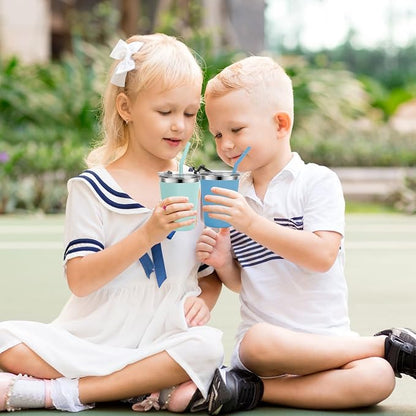 Kids Cups with Straws and Lids Leak Proof, 12oz Sippy Cups - Image 7