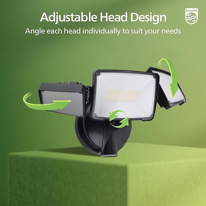 Philips 72W 7400LM LED Flood Lights Outdoor, Dusk to Dawn Aluminum Security - Image 4