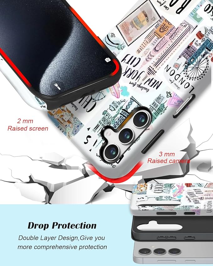 Compatible for Samsung Galaxy A26 5G Case, Dual Layer Heavy Duty 2 in 1 - Image 3