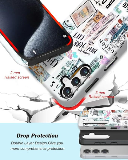 Compatible for Samsung Galaxy A15 5G Case, Dual Layer Heavy Duty 2 in 1 - Image 3