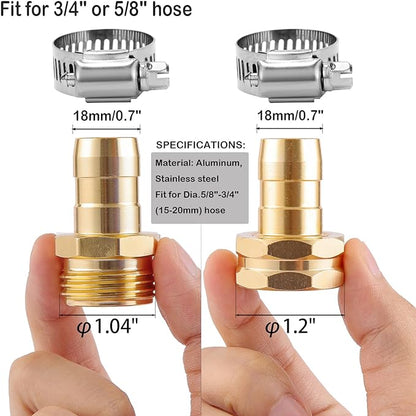 5 Set Garden Hose Repair Connector Kit - Image 2