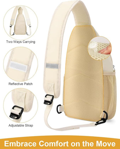 Pritent Crossbody Bags for Women Man Waterproof Sling Bag Backpack Trendy - Image 4