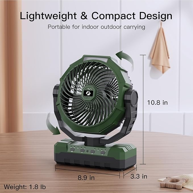 FRIZCOL 3-in-1 Camping Fan - Image 6
