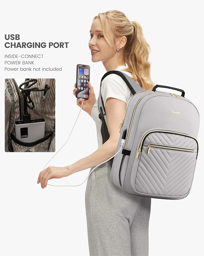LOVEVOOK Laptop Backpack Purse for Women, Work Travel Computer Bags, College - Image 5