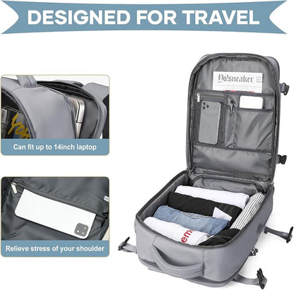 WONHOX Large Travel Backpack Carry on Flight Approved Laptop Work Business - Image 7