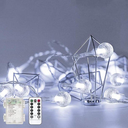 Metaku Outdoor String Lights Battery Operated 16.4ft 50LED Fairy Lights by METAKU