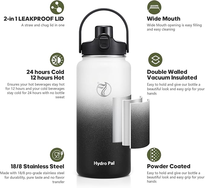64oz Half Gallon Insulated Water Bottle - Image 3