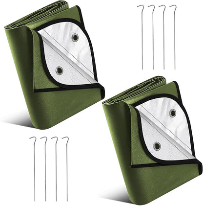 Kingdder 2 Pcs Heavy Duty Emergency Blankets by Kingdder