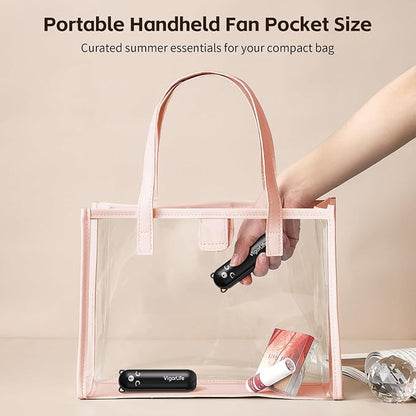 Mini Handheld Fan, USB Rechargeable 3 IN 1 Personal Cooler Fans - Image 2