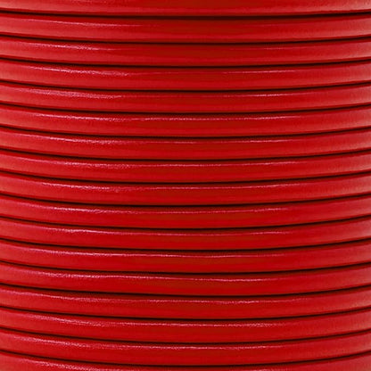Mandala Crafts Round Cowhide Genuine Red Leather Cord - Image 3