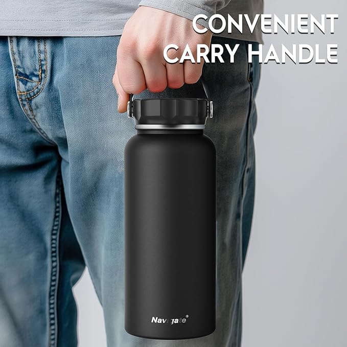Navigate 32 oz Insulated Stainless Steel Sports Water Bottle - Image 6