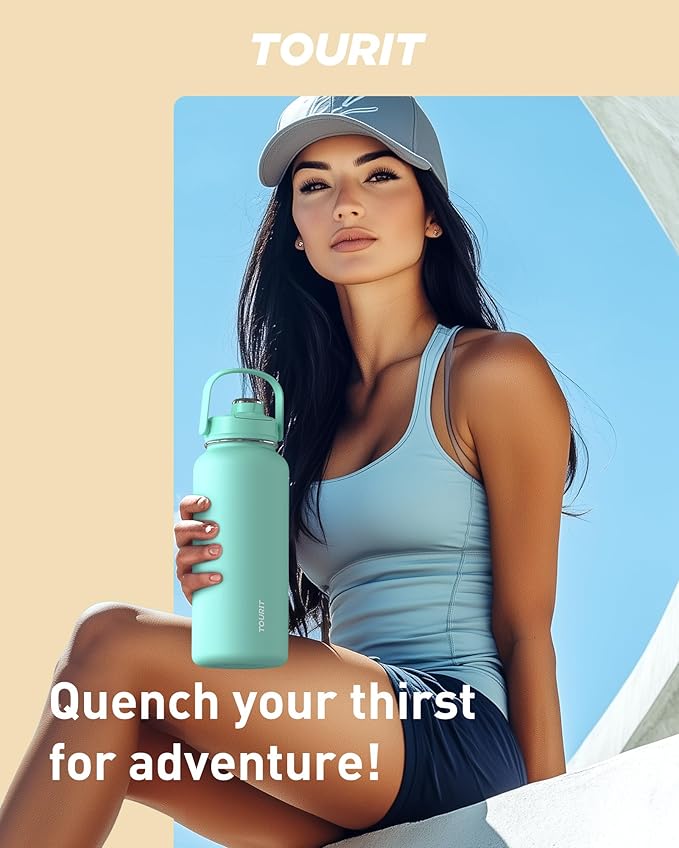TOURIT 24 oz Insulated Water Bottle, Stainless Steel Sports Water Bottles - Image 9