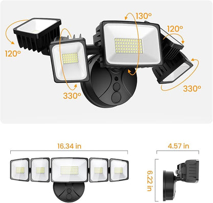Onforu 150W LED Flood Lights Outdoor, 15000LM Brightness Security Light Switch - Image 8