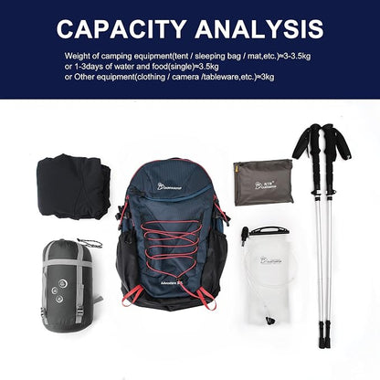 MOUNTAINTOP Hiking Backpack, 25/30L Camping Backpack, Men Women Hiking Daypack - Image 7