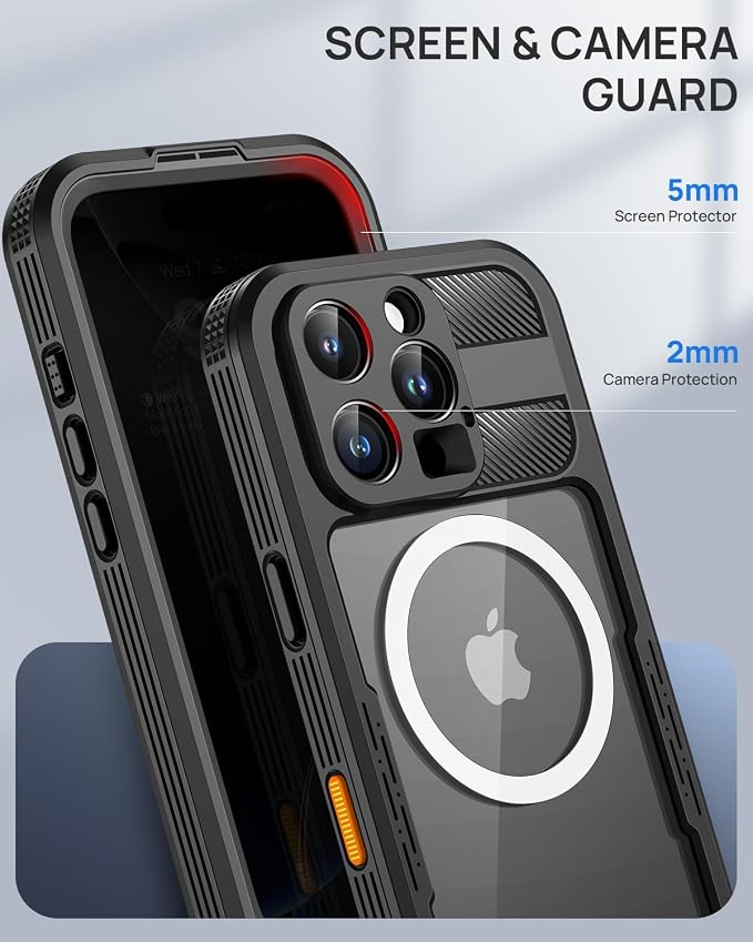 Lanhiem Magnetic for iPhone 16 Pro Max Case, Built-in Privacy Screen Protector - Image 7